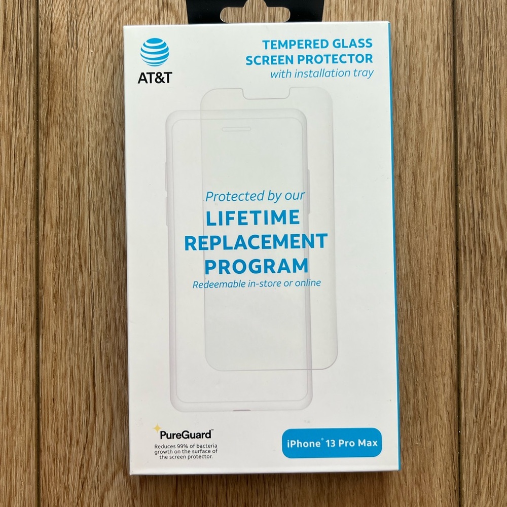 AT&T Tempered Glass Screen Protector - iPhone 13 Pro Max